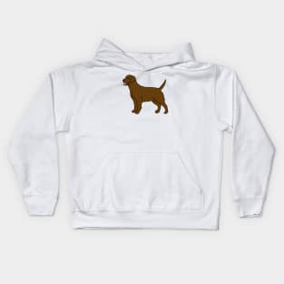 Chocolate Labrador Dog Kids Hoodie